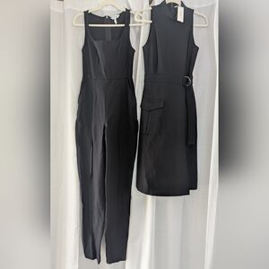 Spanx XS Tall Corser Barrel Leg Jumpsuit and XS Perfect Dress
